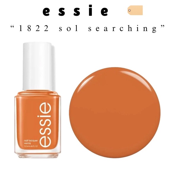 🏷️ 🆕 🎉 essie • warm orange nail polish “1822 sol searching” - Picture 2 of 12